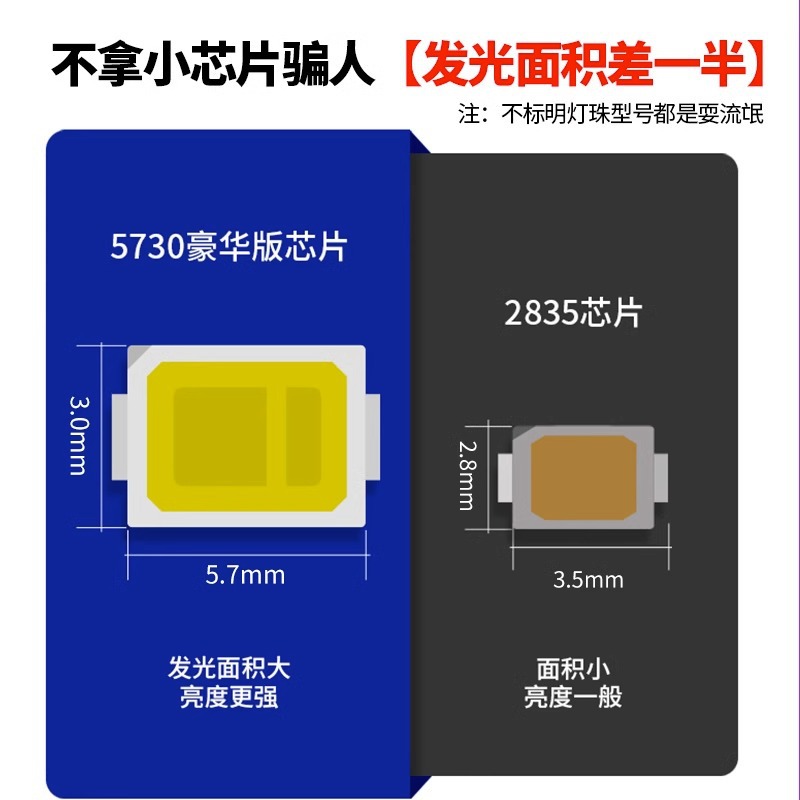 Sala de estar 5730 brillante doble fila de alta presión LED barra de luz al por mayor interior al aire libre 2835 Luz de tres colores impermeable LED tira de luz