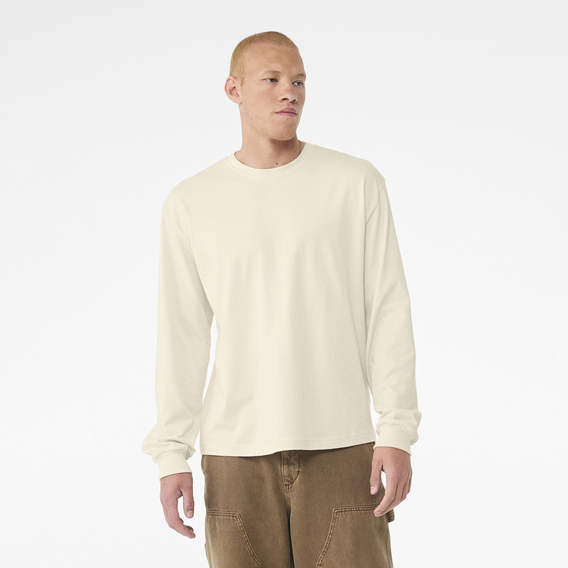 Bella Canvas Export Factory Printed Logo European and American 140g Men's and Women's Workwear Promotional Pure Cotton Long-Sleeved T-Shirt Bella Canvas Export Factory Printed Logo European and American 140g Men's and Women's Workwear Promotional Pure Cotton Long-Sleeved T-Shirt