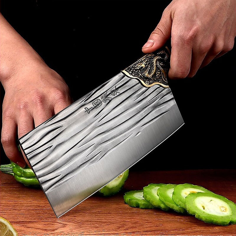 Cuchillo de corte de verduras de doble uso Longquan cuchillo de cocina cuchillo de corte de carne cuchillo afilado de corte de cocina forjado por defecto Otros
