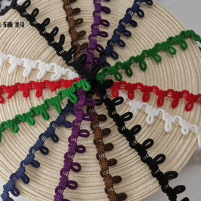 高弹圆形弹力扣服装辅料彩色衣领弹力绳扣盘大衣毛领扣松紧带扣盘