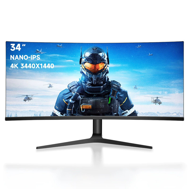 34inch Computer Game Display Curved 4K Hairtail Screen 165Hz100 Display 144 Screen Professional Drawing