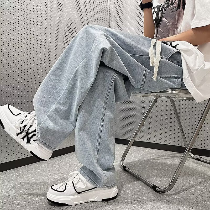 American Style vintage Retro Jeans Men's Loose Straight Pants Trendy Brand High Street Casual Wide Leg Pants American Style vintage Retro Jeans Men's Loose Straight Pants Trendy Brand High Street Casual Wide Leg Pants