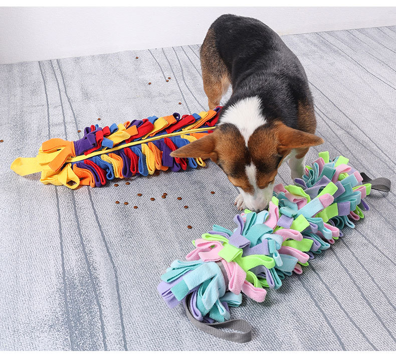 Tapete interativo para cães farejando, brinquedo em forma de bastão, esconderijo para comida, exercício educativo, simulação de mordida, para cães de pequeno a grande porte._voghion.com