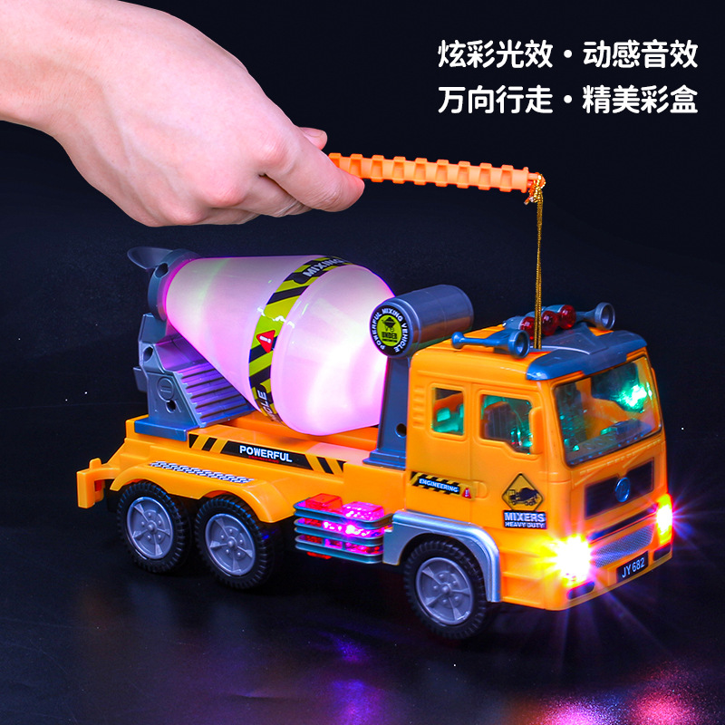 Transfronterizo 4D Vehículo eléctrico de ingeniería universal con música ligera Festival del Medio Otoño linterna Festival puesto linterna modelo de juguete