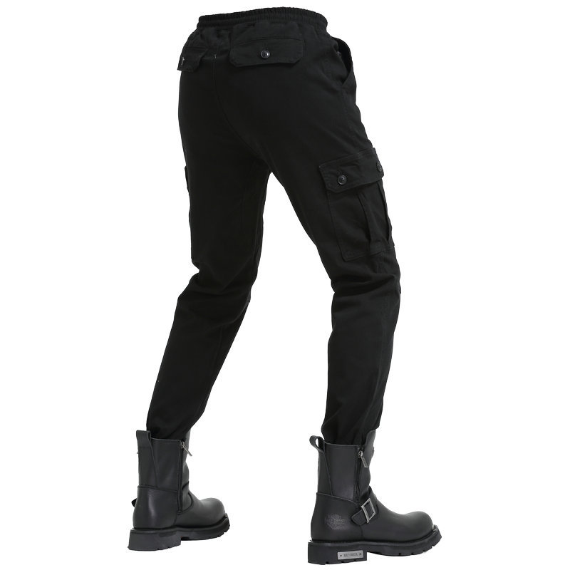 Loong biker motocicleta montar pantalones hombres motocicleta multi-bolsa casual anti-caída pantalones tobillo-atado engranaje de protección motocicleta Pantalones