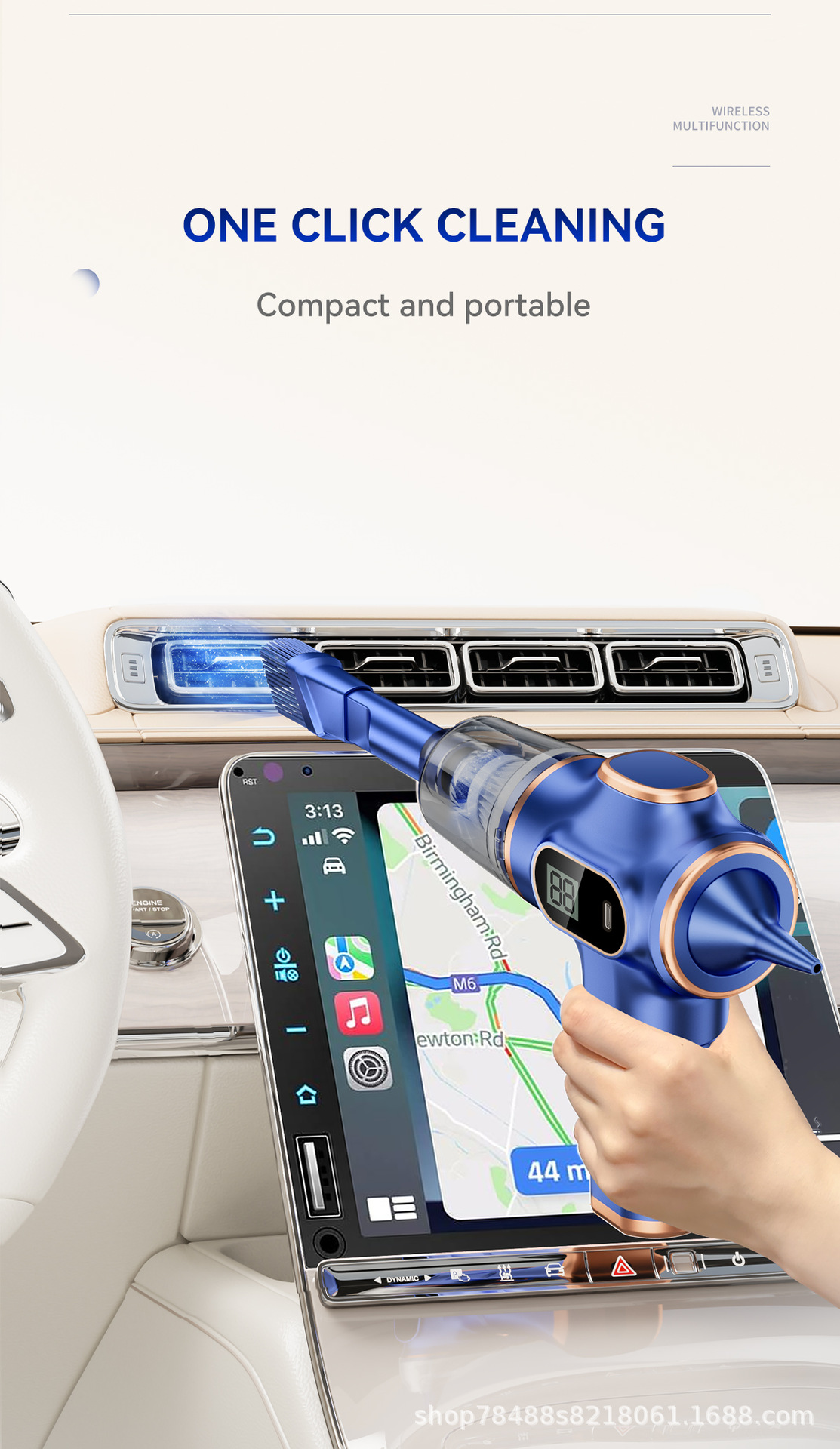 Factory Direct Supply Vacuum Cleaner Wireless Portable High Suction Vacuum Cleaner Car Home Blowing and Suction All-In-One Mini Dust Blower