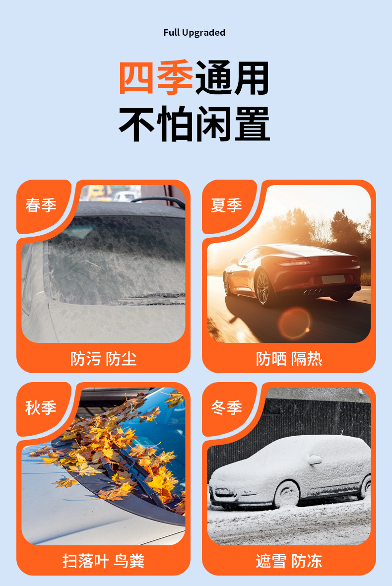 Car Snow Shield, Winter Thickened Magnetic Anti-Frost, Anti-Freeze, Anti-Snow Cover, Car Sunshade, Sun Protection, Front Windshield Insulation