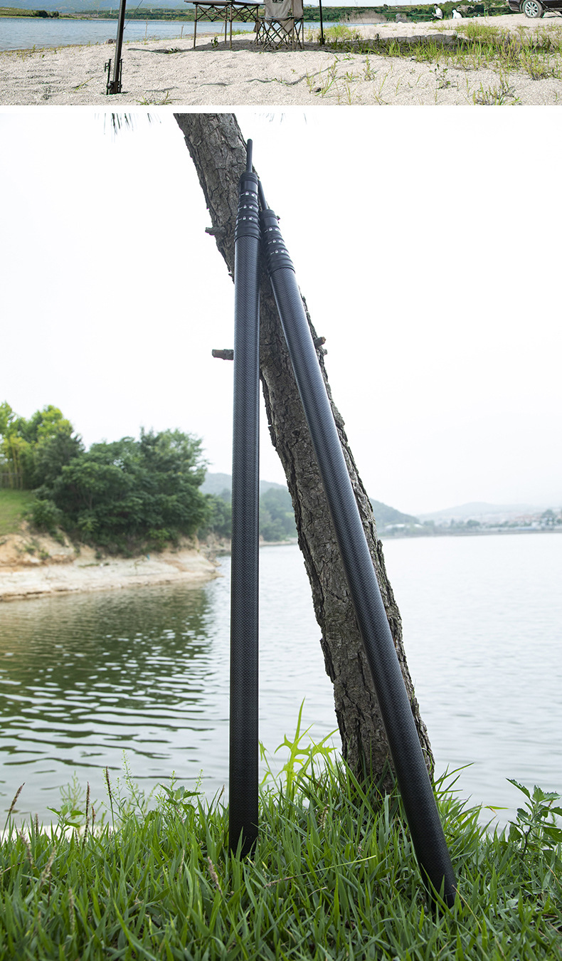 Carbon fiber inner positioning style canopy pole support camp column bold hard camping accessories with pole bag tent outdoor
