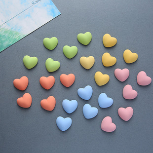 Cute Stereo Morandi Color Heart Refrigerator Magnet Children's Early Education Whiteboard Magnetic Sticker Decorative Sticker Magnet