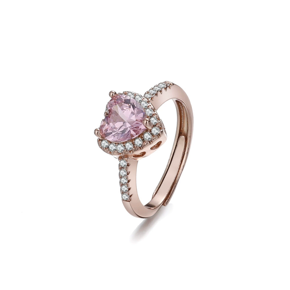 Wedding ring heart shaped, one carat