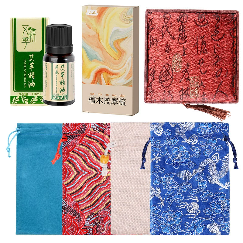 Аксессуары для ремешка точечный рисунок бумажная коробка Эфирное масло полыни 10 мл подарочная коробка сумка для хранения коробка для массажа растения Эфирное масло