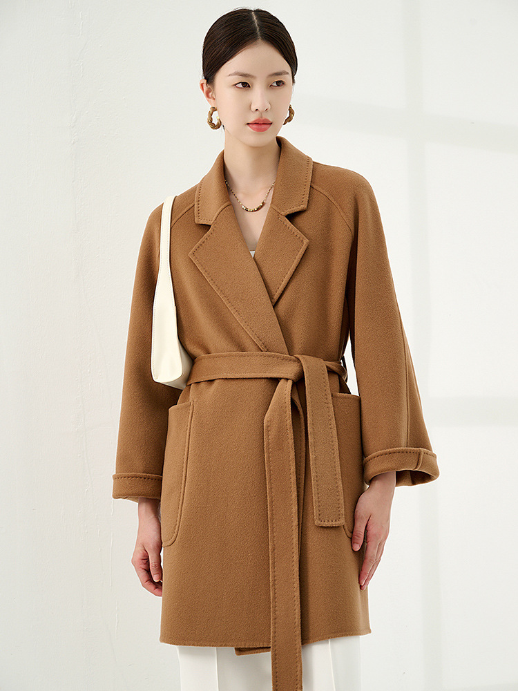 Woolen double-sided cashmere woolen coat