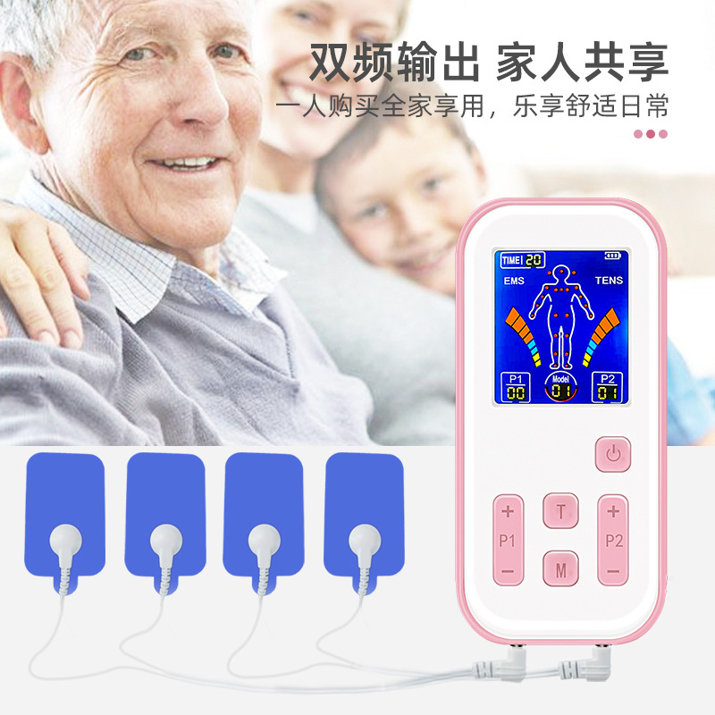 Mini masajeador de 35 modos, masajeador digital multifuncional de meridianos, medidor de pulso, instrumento de electroterapia, mini portátil