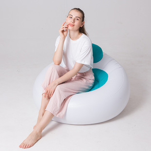 New Inflatable Flocked Bean Bag Love Shape Selfie Ornaments Living Room Leisure Single Chair Outdoor Sofa Bed