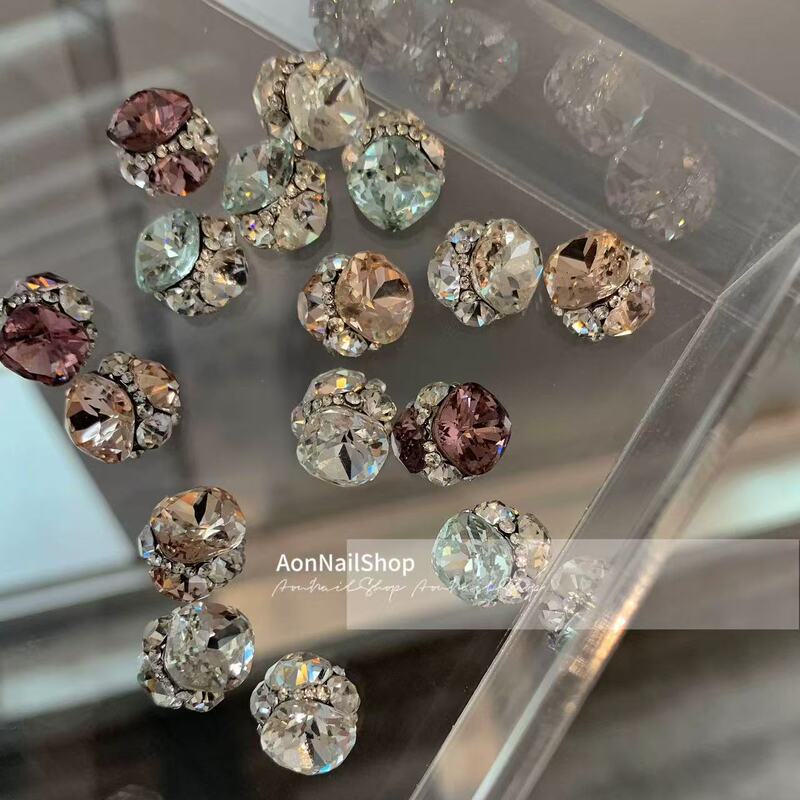 Dongzhou Nail Art K9 Finished Product with High-End Ultra-Shiny Chunky Square Multi-Faceted Transparent Pink Light Luxury Purple Nail Decoration Dongzhou Nail Art K9 Finished Product with High-End Ultra-Shiny Chunky Square Multi-Faceted Transparent Pink Light Luxury Purple Nail Decoration