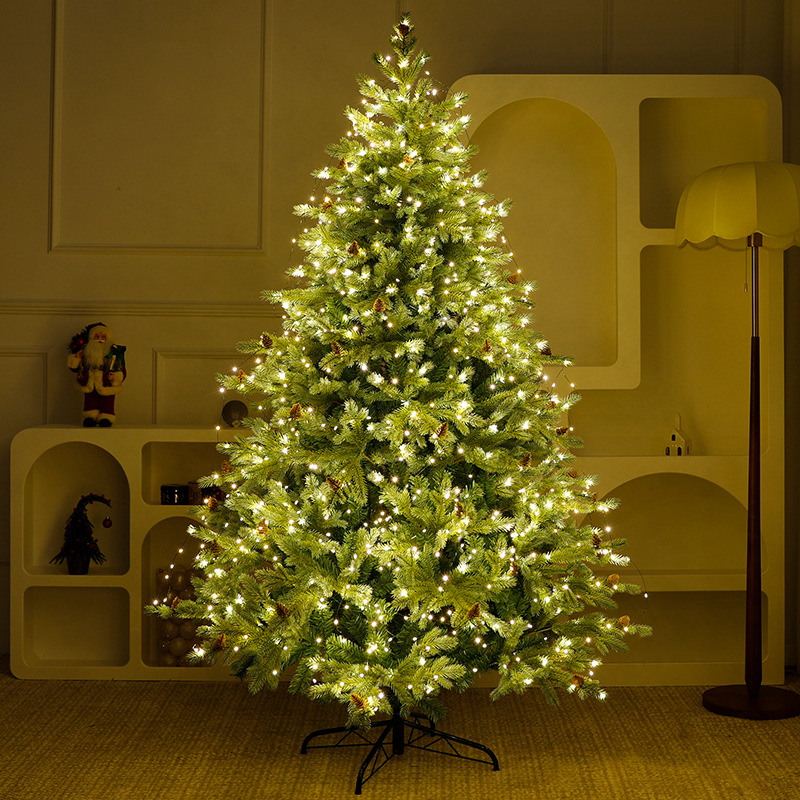 Nuevo árbol automático transfronterizo gran árbol de Navidad doméstico DIY decoraciones de Navidad hechas a mano gran escenario