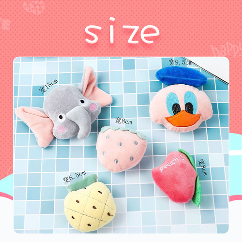 Night market stall toy accessories cartoon cotton-filled duck hairpin accessories hanging cute mobile phone buckle manufacturer wholesale