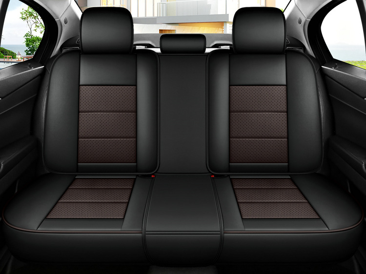 New Napa Leather Fully Surrounded 3D Full Leather Four-Season Universal Car Seat Cushion Breathable Seat Cover Car Cushion Seat Cushion
