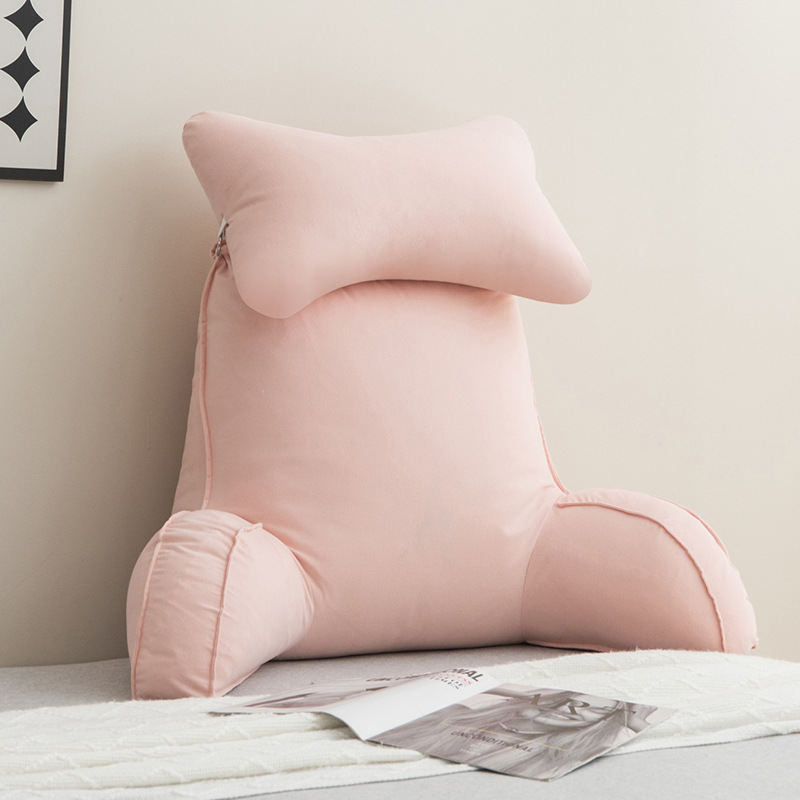 Bone Pillow Armrest Cushion Soft Cover All-Season Bed Backrest Pillow Dormitory Pillow Waist Support Pregnancy Pillow Pressure Relief