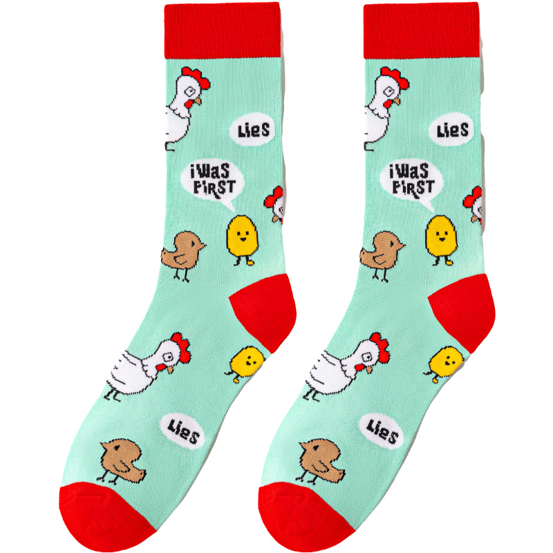 65g Weight Socks Classification Socks Lingerie Type Cotton (more than 50%) Fabric Type A Pair Quantity Casual, Daily Occasion Animal, Color Block Pattern All Seasons Season Unisex Gender Cute Style A Pair Cute Unisex Animal Color Block Cotton (more Than 50%) Crew Socks 19