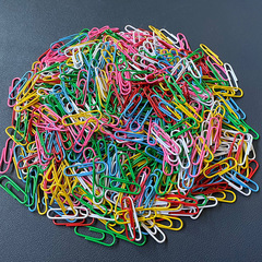 Cross-border exclusive colored paper clips curve 25mm 28mm 33mm pin holder document folder multi-color 50mm colored pins