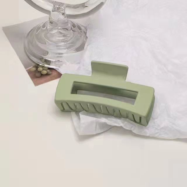 Macaron color cuadrado clip Corea del Sur Internet celebridad helado horquilla simple espalda Cabeza tiburón clip updo horquilla tocado