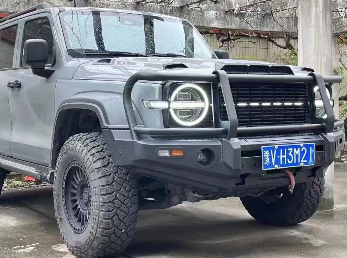 Tank 300 Australian-style front bumper, aluminum alloy racing modification, manganese steel bar, front bumper winch, non-destructive installation