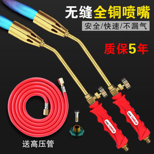 Household Gas Blowtorch Liquefied Gas Blowtorch Gas Pig Hair Burning Tool Meat Burning Spray Gun Waterproof Construction Flamethrower Spray Gun