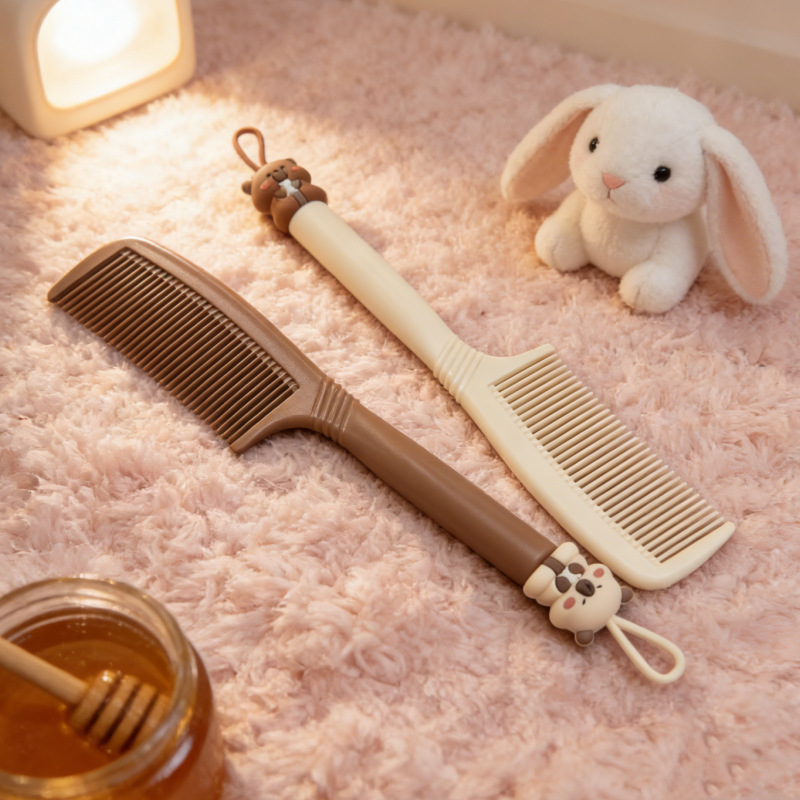 Capybara Cute Style Hair Comb for Smoothing and Straightening Hair, Portable Bangs Styling Comb