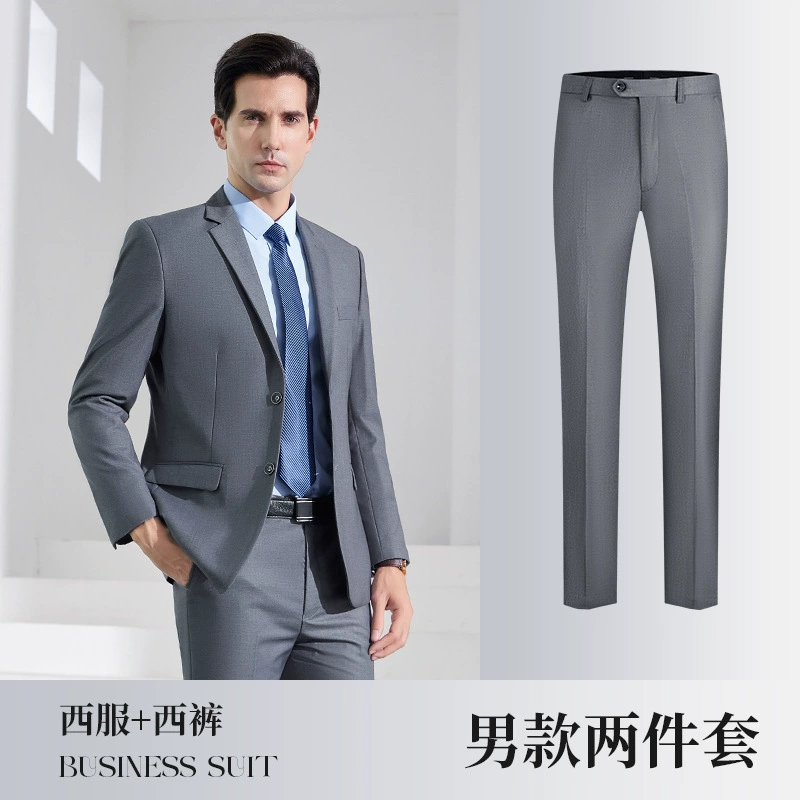 Men's classic suit, black blue jacket, overall