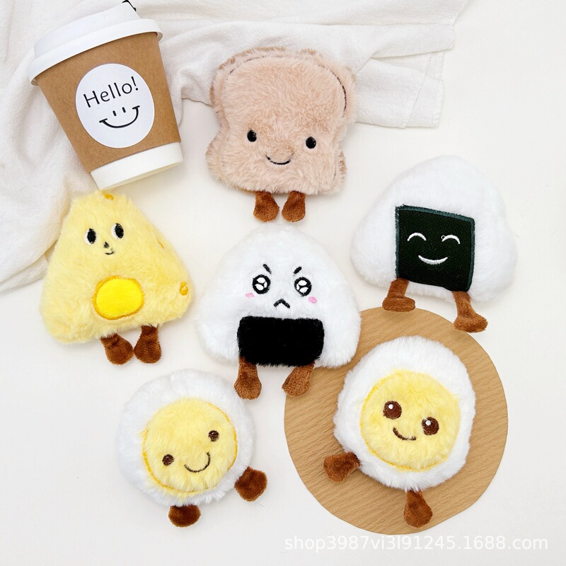漫画食品シリーズブローチアクセサリーかわいいトーストチーズ卵ぬいぐるみ diy 衣類冷蔵庫マグネットアクセサリー|undefined