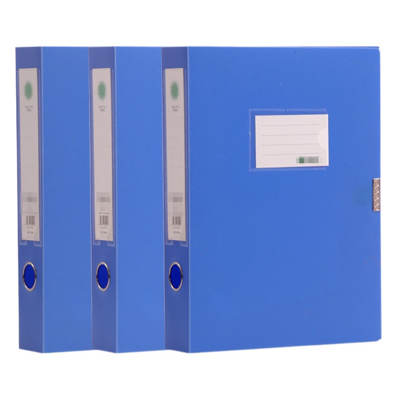 Caja de archivos plegable gruesa Caja de archivos Caja de archivos A4 Caja de archivos Material de carpeta Caja de almacenamiento de oficina de aprendizaje de gran capacidad