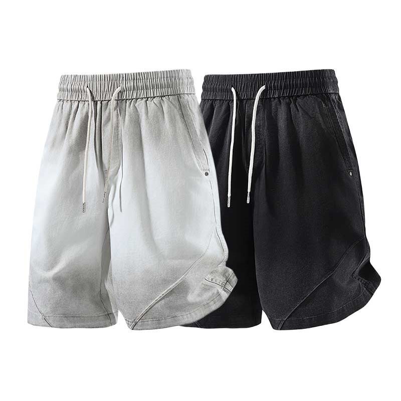 [Offline Mall Brand] Tencel Denim Shorts for Men Summer 2026 New Outdoor Thin Casual Wide Style