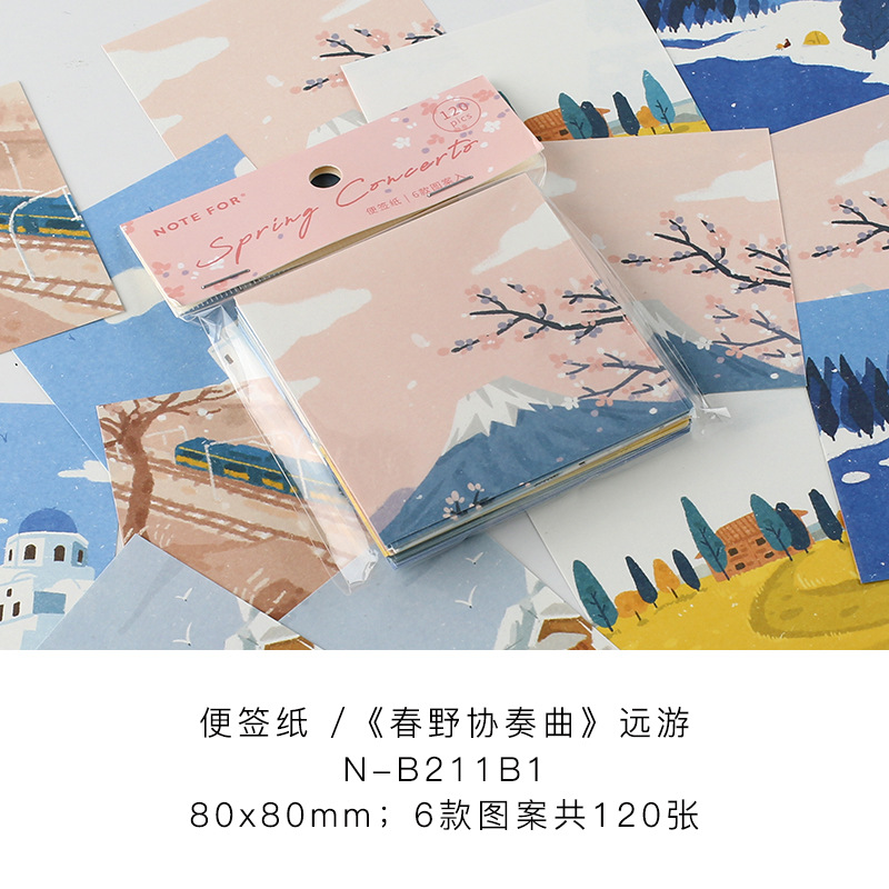 Nota para chunye concierto nota libro diario decoración Collage material nota papel