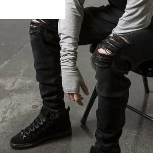 �W���߽��L�ƶ�ţ��ѝ Destroyed men Jeans С�_������Ůţ��ѝ