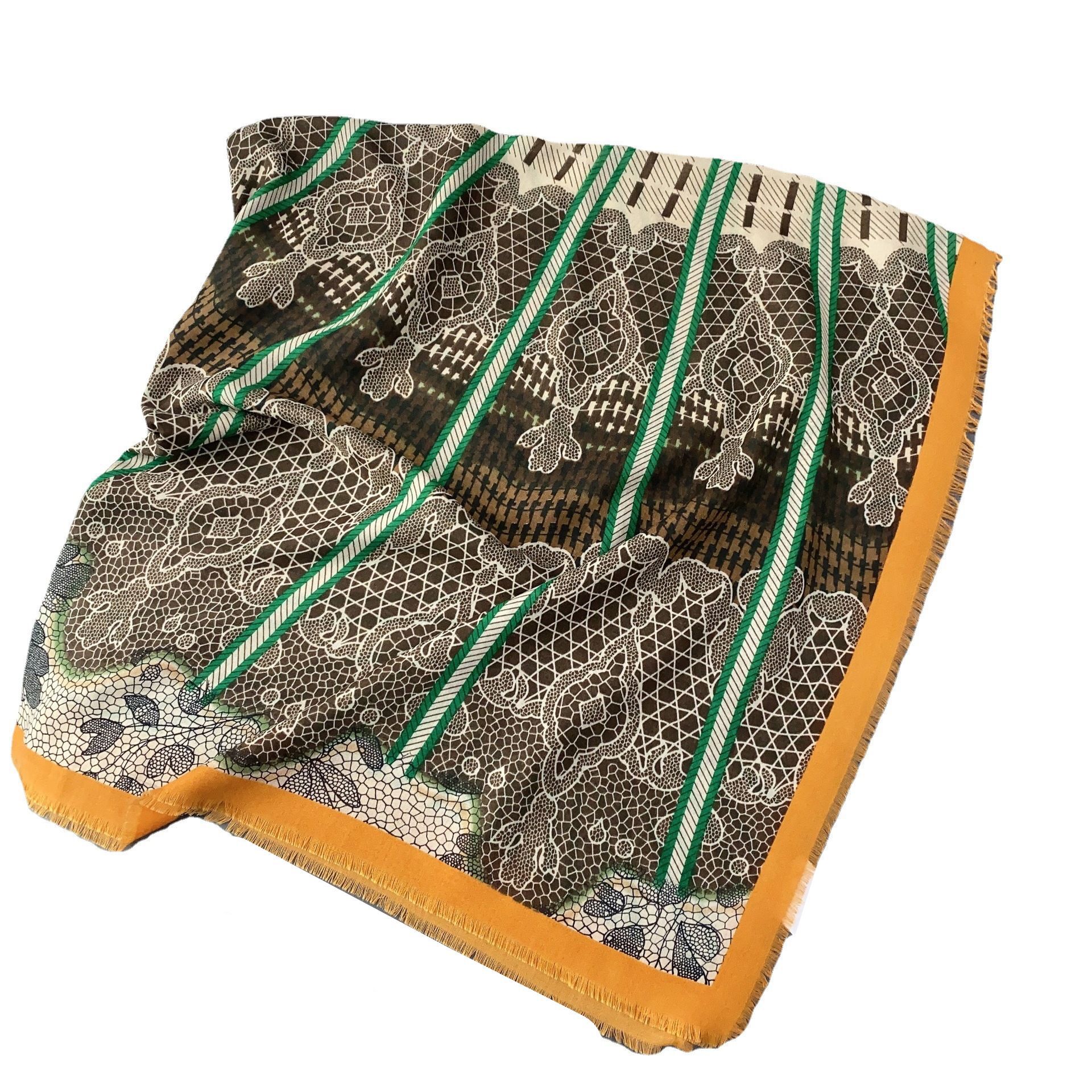 Nuevo 130 split barba moda todo partido Gran bufanda cuadrada algodón y lino sensación bufanda de verano de las mujeres SALA DE AIRE ACONDICIONADO chal al aire libre