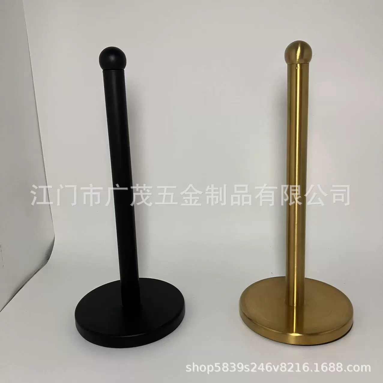 不锈钢立式纸巾架厨房免打孔纸巾收纳架纸巾盒客厅擦手纸卷纸支架