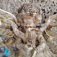 密宗纯铜马头金刚佛像藏式黄铜普巴金刚铜佛像西藏绿度母铜像摆件