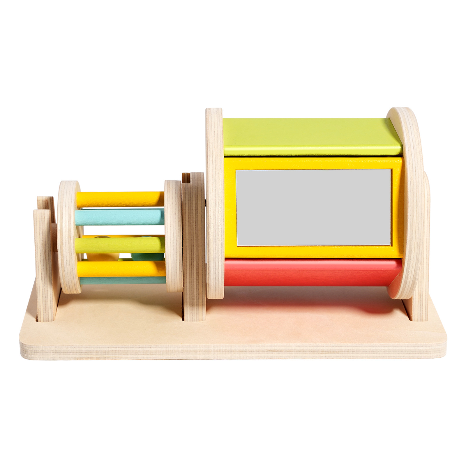 Tambor textil de madera, juguetes de concentración sensorial cognitivo de color infantil, coordinación mano-ojo, ayudas didácticas tempranas Montessori