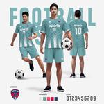 2025年足球比赛儿童训练服套装数码定制速干透气成人套件
