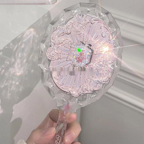 Flower Knows the Moonlight Mermaid Holding a Mirror Starlight Blue Moonlight White Makeup Mirror Heavy Duty Acrylic Chocolate Shop for Women