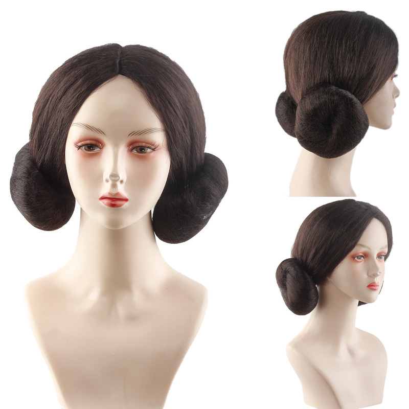 Star Wars Princess Leia Plus Size Double Hair Pack Cosplay Anime Wig in Stock Wholesale