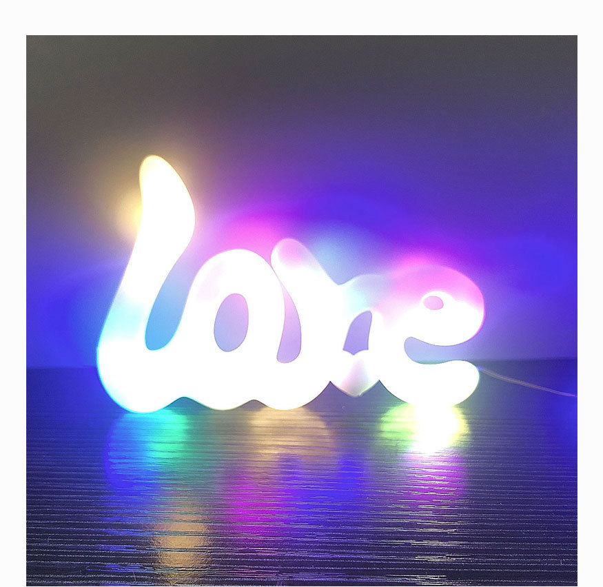 LED装饰灯串LOVE字母灯蛋糕鲜花礼盒装饰表白灯铜线灯详情7