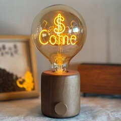 招财氛围灯个性字母灯小众礼物创意装饰台灯商业礼品支持DIY夜灯