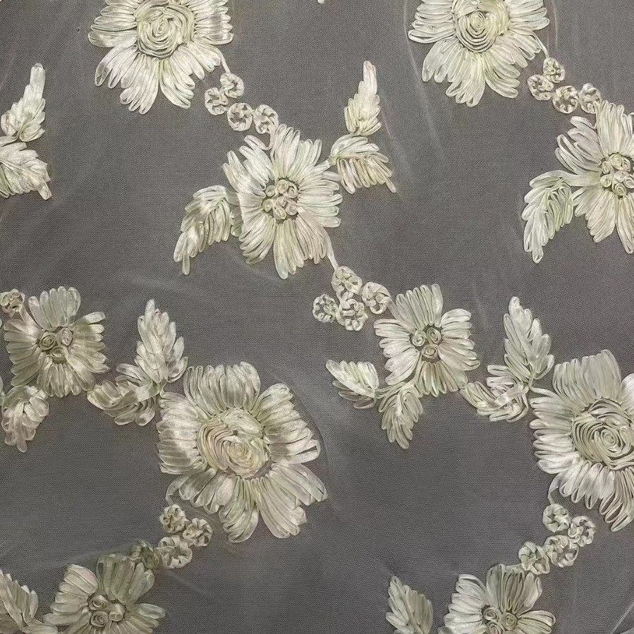 新款面料花边厂家直销连衣裙半身裙服装面料舒适亲肤下单不退不换