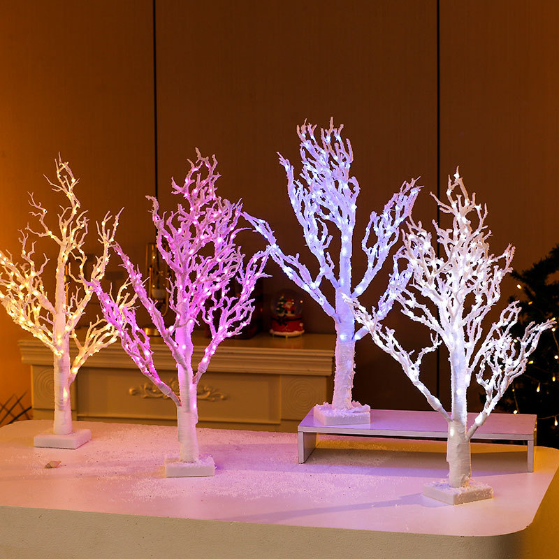 Nuevo 65cmPVC luminoso árbol de navidad decoración decoración de navidad ventana escritorio árbol de navidad adorno