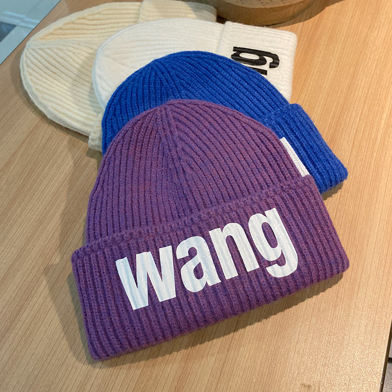 Bonnet en laine tricoté pour enfants, chapeau Ruffian 2024, nouveau bonnet pour hommes automne et hiver_voghion.com