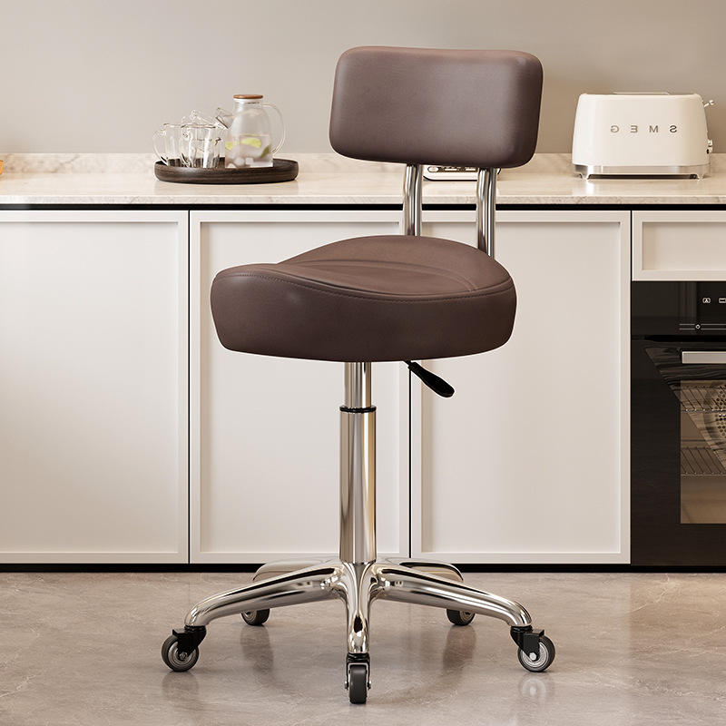Mover la silla de la barra de elevación cómoda silla de peluquería cocina silla giratoria respaldo de la recepción caja registradora gran taburete silla de montar