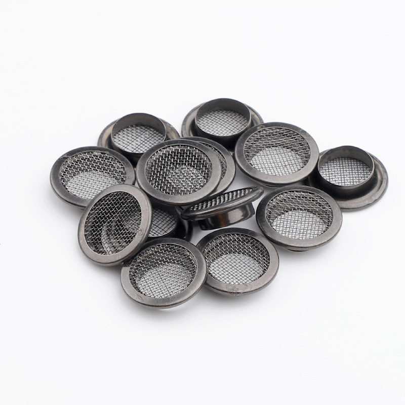 Ojales de cobre metálico con malla redonda, respiraderos