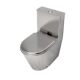 Customized supply stainless steel toilet with water tank prison public toilet toilet toilet padded 304 stainless steel toilet